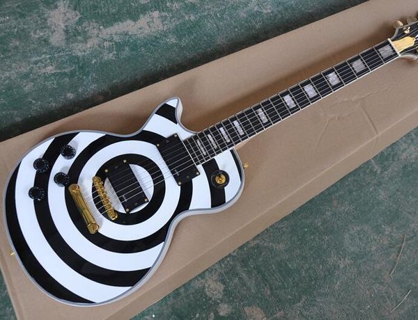 

бесплатная доставка white special левая электрическая гитара, white stripes, палисандр накладка и emg пикапы, предложение индивидуальные