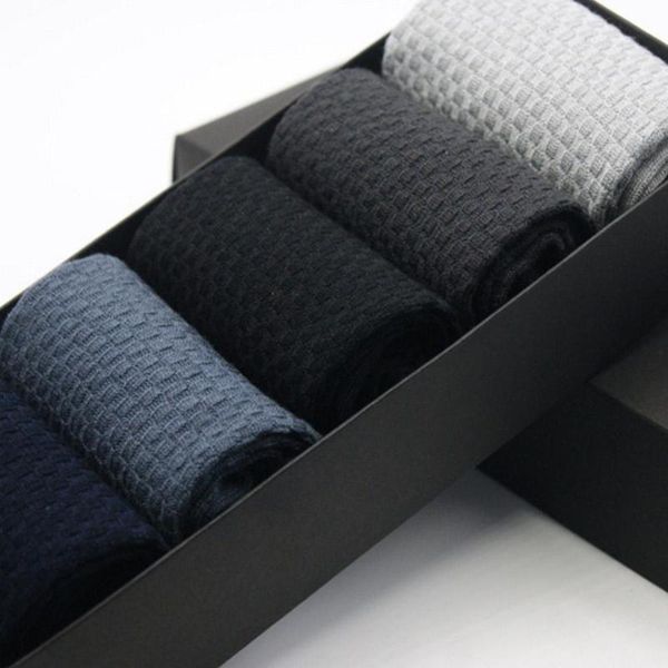 

5pairs/lot men socks compression harajuku socks business casual mens sock fashion casual style 5 colors, Black