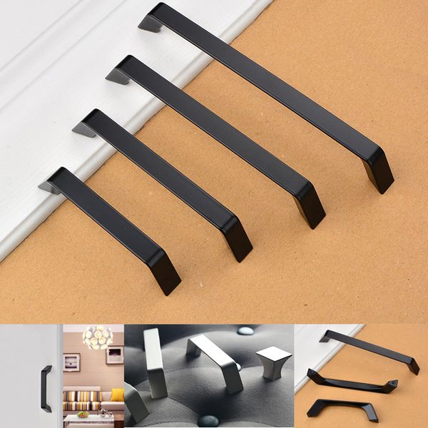2020 Black Minimalist Door Handle Wardrobe Cabinet Drawer Cupboard