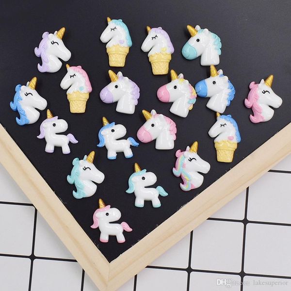 

multistyle симпатичные смола unicorn diy аксессуары мультфильм животных лошадь изготовление ювелирных изделий компоненты подвески для подарк, Bronze;silver