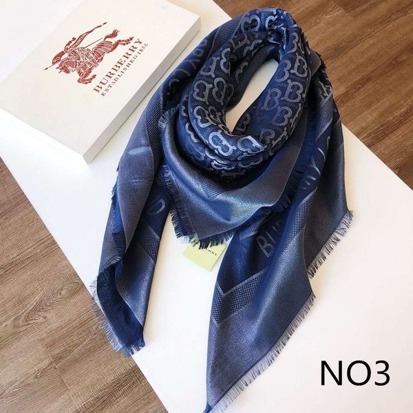 

designer scarf man womens luxury spring atumn silk blend shawl scarf brand scarves size about 140x140cm 5 colors with box optional, Blue;gray