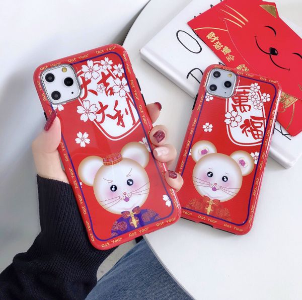 

new christmas imd silicone mobile phone case for iphone 11 pro xr xs max tpu soft anti shock full coverage protection back cover