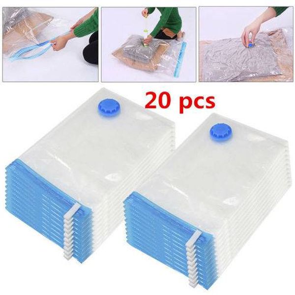 

20pack vacuum storage space saver bags saving seal compressed bag organizer kit