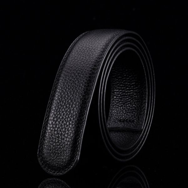 

men's leather automatic buckle business headless casual pants casual pants belt belt belt, Black;brown