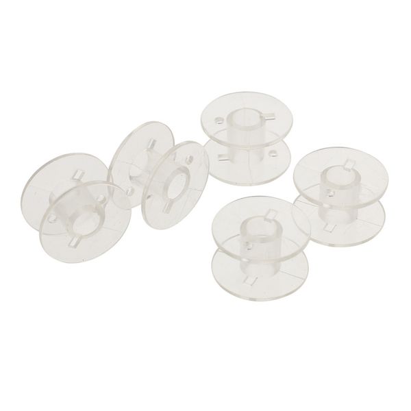 

50pcs/lot empty bobbins clear plastic sewing machine spools for thread string home hand craft tools, Black
