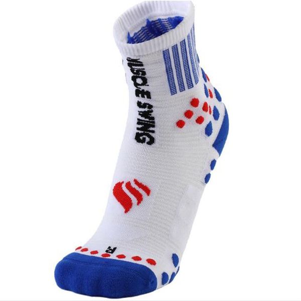 

2 pairs men women sports socks muscle swing nylon non-slip quick-dry socks outdoor climbing hiking, Black