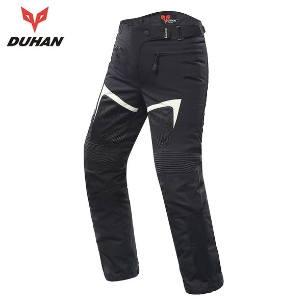 

duhan motorcycle pants men breathable mesh motorbike pants armor trousers riding touring moto pantalon protective gear