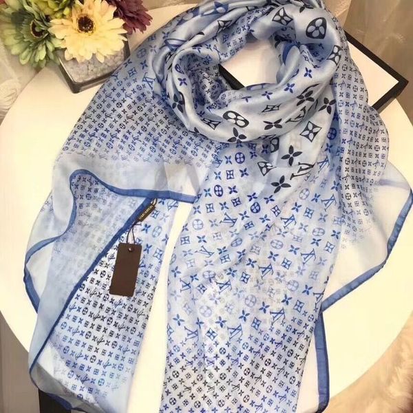 

new mens women luxury scarf brand designer cashmere classic cotton scarf 180x70cm warm soft fashion shawl scarves, Blue;gray