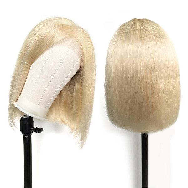 

13x4 blonde lace front wig brazilian 1b 613 short bob lace front human hair wigs for black women transparent lace front wig