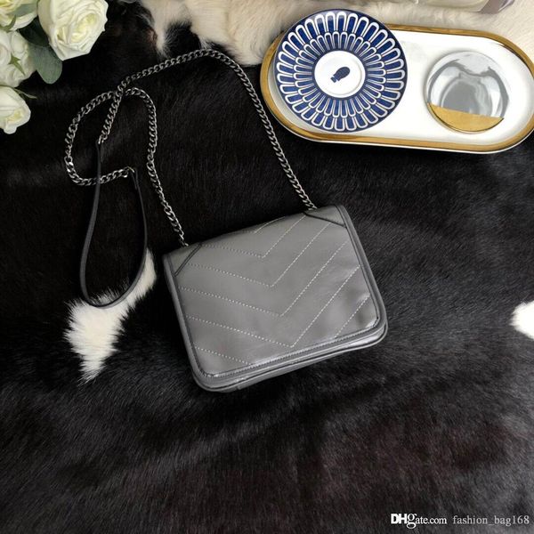 

классический дизайнер женщина сумки коровьей цепи crossbody сумки мини натуральная кожа сумки высокое качество сумка письмо кошелек сумка 19