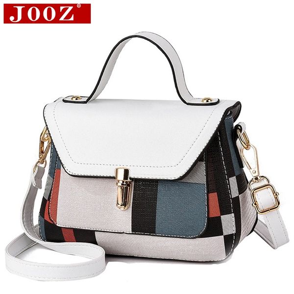

jooz ladies bag 2019 korean version of the patchwork fashion new women's bag personality handbag shoulder messenger