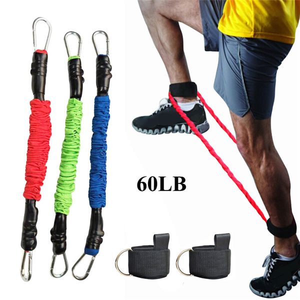 

10/20/30lb resistance bands set running tubes speed agility training band elastic bands exercise fitness pull ropes new #83 #22