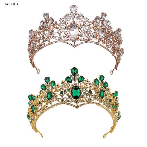 

bridal crown headdress women wedding dress accessories jewelry baroque headwear headband, Golden;white