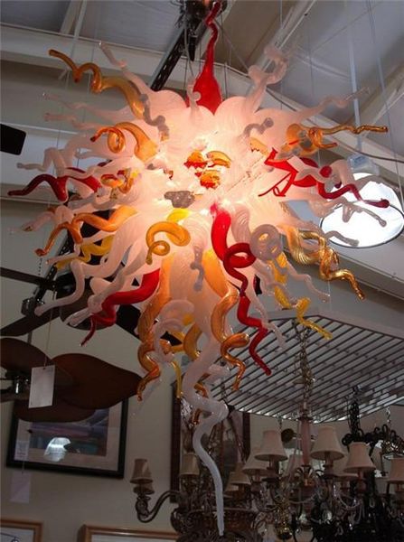 

ale style ce/ul certificate energy-saving murano glass crystal art decorative livingroom elegant chain ceiling chandelier