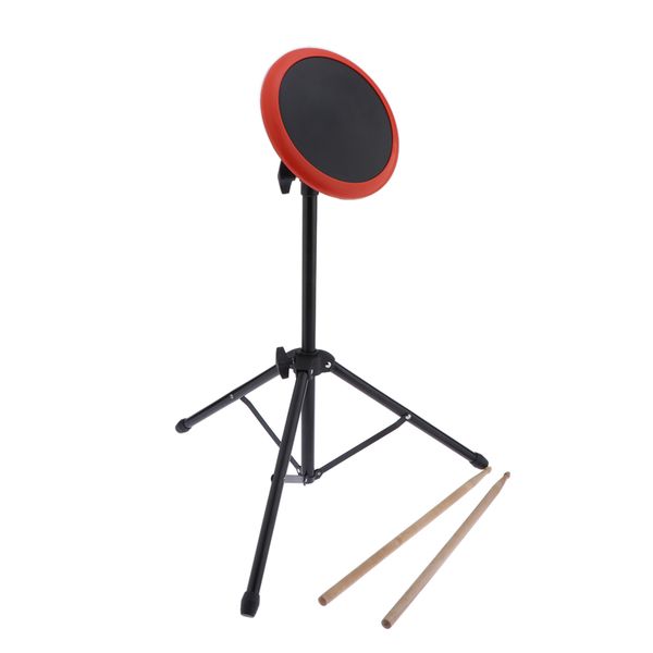 

drummer practice pad 6inch with portable tripod stand drumsticks and bag