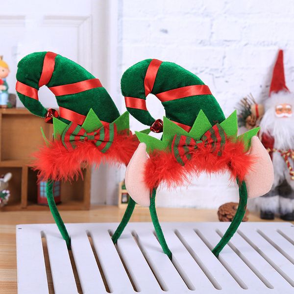 

feather sequins cute christmas headpieces women fashion party hair accessories girls creative christmas hat design headband