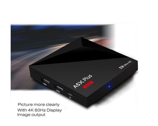 

new a5x plus mini smart tv box android 8.1 rk3328 4k hdr10 2gb 16gb dual band wifi bluetooth 4 hd media player