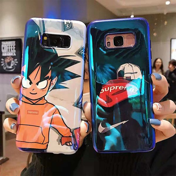 

One Piece Роскошный Лазерный Blue Ray IMD Мягкий Чехол Для Samsung Galaxy S9 S9 Plus Note 8 9 Мультфильм SUP