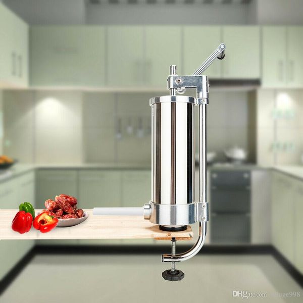 

3l manual sausage stuffer maker meat filler machine commercial stainless steel
