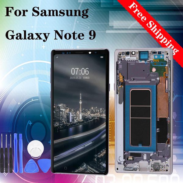 

brand new for samsung galaxy note 9 n960 n960f lcd display touch screen digitizer assembly 100% tested with frame ing