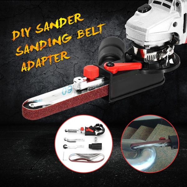 

diy sander sanding belt adapter for 115/125 electric angle grinder with m14 thread spindle for woodworking metalworking
