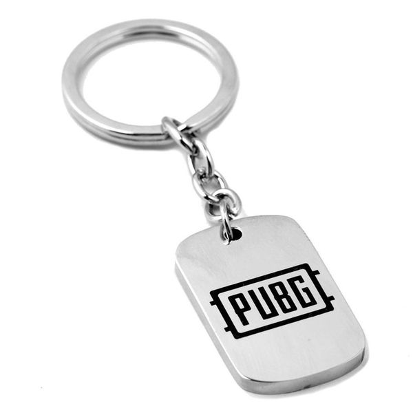 

jedi survival game keychains necklace fashion new stainless steel pendant key ring and necklace jewelry set, Silver