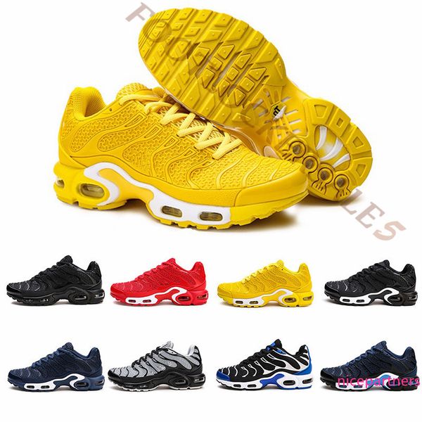 

size 13 new tn plus yellow red black running shoes utility fashion mens sports casual shoes 2019 designer man sneakers trainers 40-47