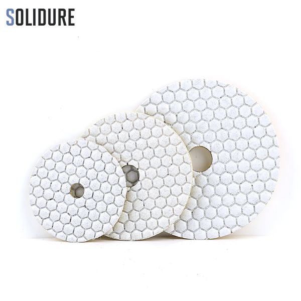 

7pcs/set 100mm 3" 4" 5" diamond polishing pads dry use for polishing granite,marble engineered stone and concrete