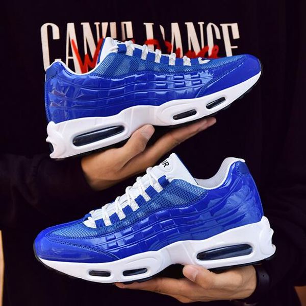 

the est men's air cushion sneakers bright and cool breathable basketball tide shoes student running shoes 7-13 ing
