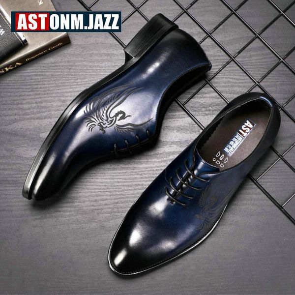 

men's leather casual shoe business men genuine leather shoes men lace up classic oxford shoes for black formal shoe big size