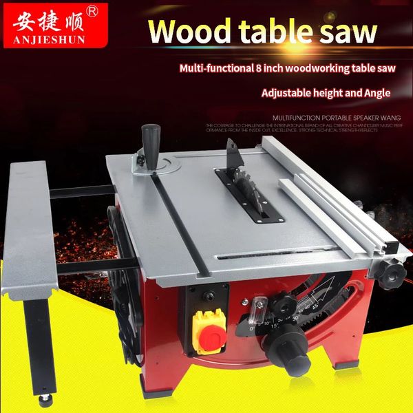 

anjieshun mini mini table saw 8 "household small electric saw multi-functional precision woodworking decoration cutting machine