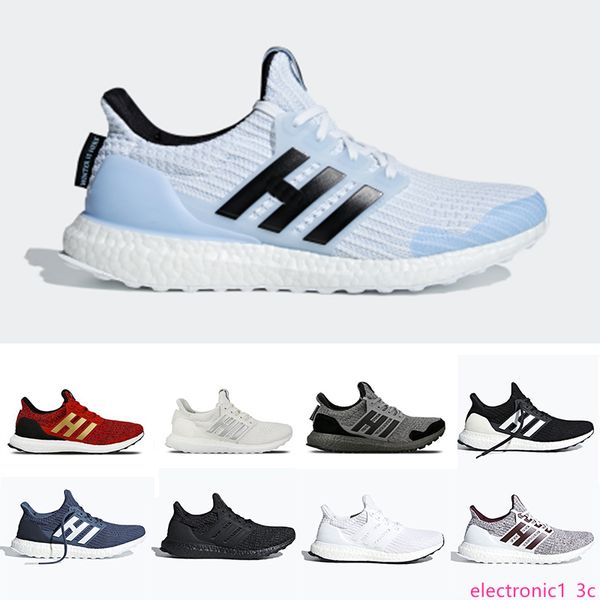 

summer game of thrones ultra 4.0 ultra mens running shoes orca white burgundy primeknit sports trainers men women sneakers 36-45, Black;green