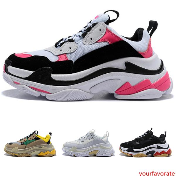 

2019 multi luxury triple s designer low new arrival sneaker combination soles boots mens womens runner shoes sports casual shoes