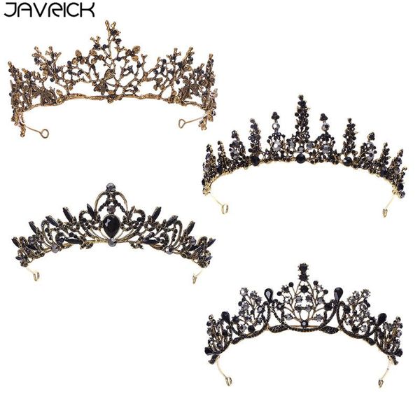 

new retro baroque bridal crown dress dinner performance headpiece european jewelry women headdress, Golden;white