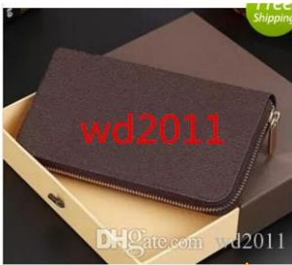 

fashion with box zipper wallet long style purse designer clutch wallet with 60015 60017, Red;black