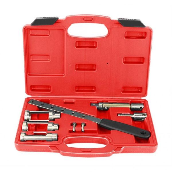 

8pcs valve clamps spring compressor tool set repair kit with 3 valve adapters 34mm/26mm/20mm multifunctional spring tools