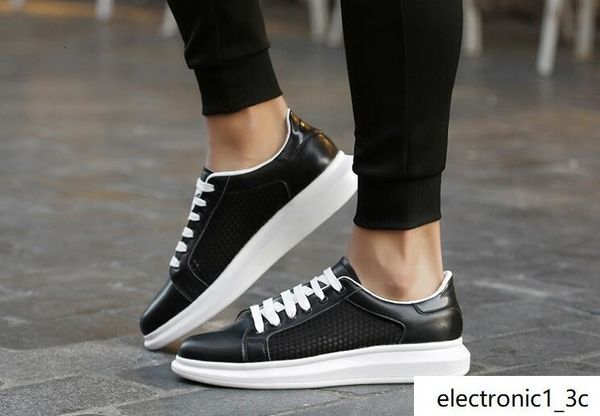 

2019 men s summer and autumn fashion trend casual shoes, breathable white shoes with holes casual flat shoes 05