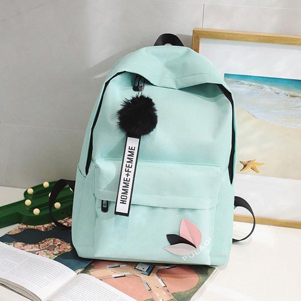 

molave backpack fashion neutral backpack shoulder bag canvas printed hairball girls boy school bag travel