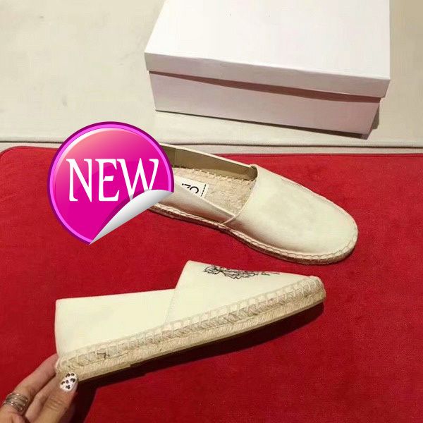 

горячая обувь продажи пары с tiger head одной обувью и вышитыми соломами обуви, Black