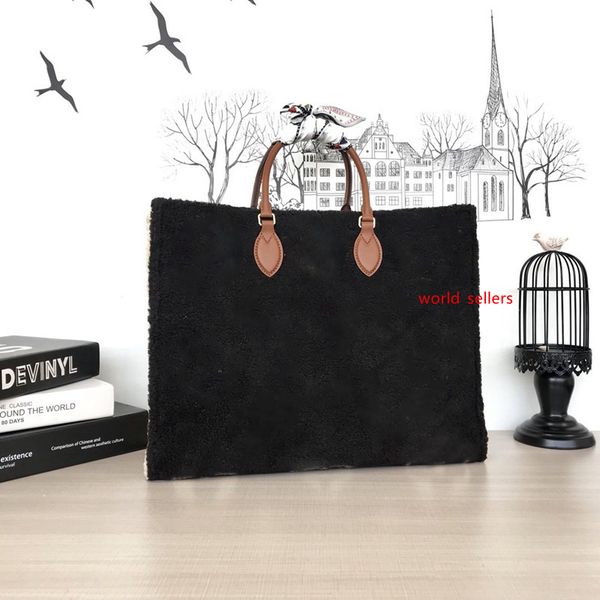 

2020 new winter onthego teddy handbag m55420 women handbag fashion large duplex printing designer tote designer luxury handbags purses