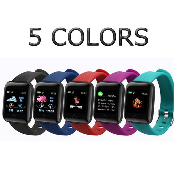 

new sports id116 plus smart watch color display with heart rate monitor activity tracker smart portable device high quality