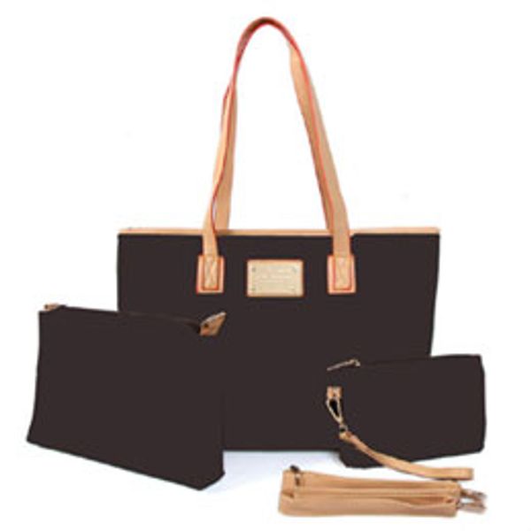 

neverful mm classical women tote handbag large capacity day clutch purse bolsas feminina wallet 3pcs/set t05