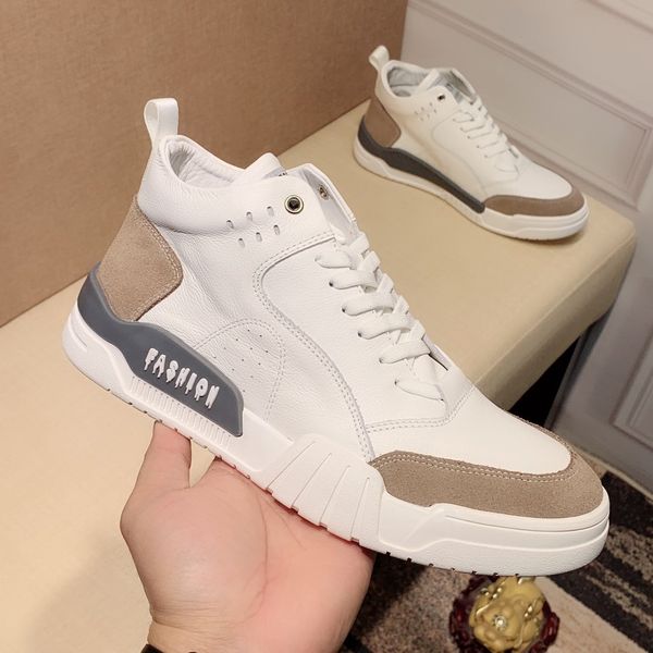 

2020 дизайн обуви для мужчин, мода платформы кроссовок тройной черной белой кожи замши мужских плоских ботинок на открытом воздух при ходьбе, Black