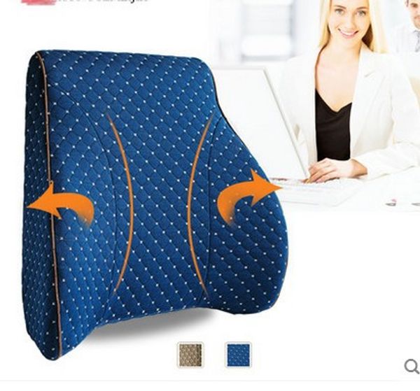 

large size auto seat support low back pain computer chair backrest sleeping pillow orthopedic ergonimic design pillow for back