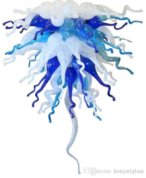 

new arrival elegant ceiling lamp 100% murano glass chain hanging chandelier with led bulbs