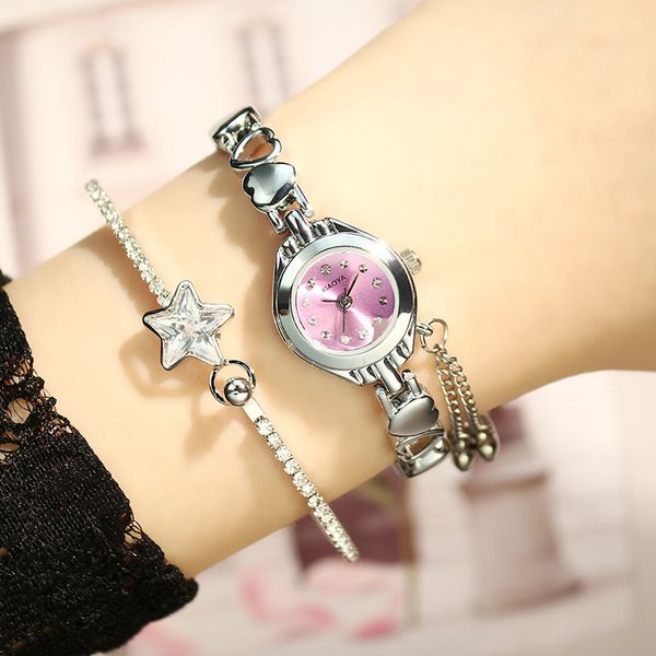 

xiaoya romantic female quartz watch luxury band personality new couple gift christmas gift no bracelet only watch, Slivery;brown