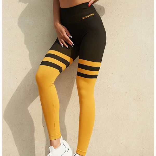 

high waist yoga pants women patchwork sport leggings gym tight breathable running trousers fitness leggings sportswear, White;red