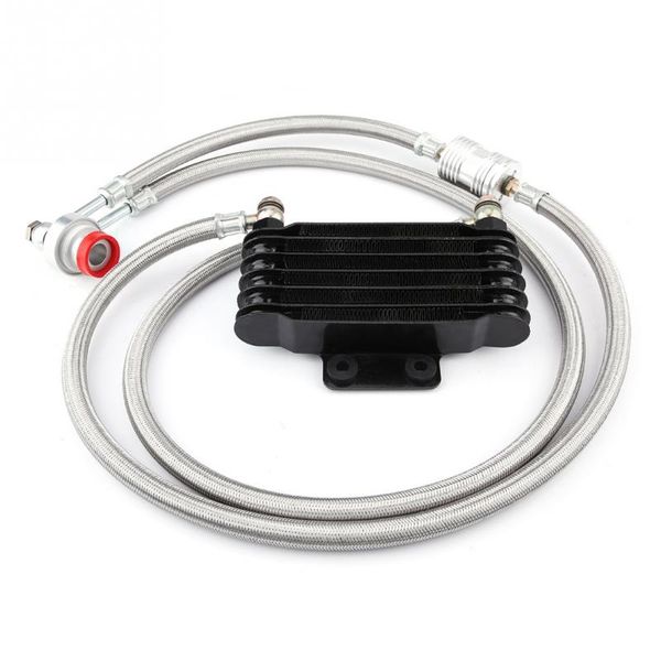 

1set durable 85ml oil cooler engine oil cooling radiator system kit for gy6 100cc-150cc easy installing motor accessories