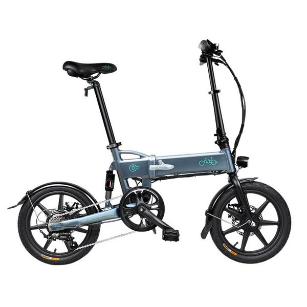 

fiido d2s folding moped electric bike gear shifting version city bike commuter bike 16-inch tires 250w motor max 25kmh, Silver;blue