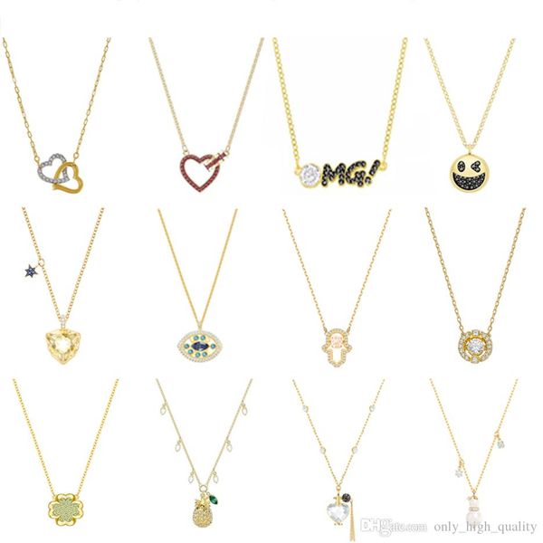 

original 925 sterling silver new necklace, popular pearl double love palm necklace, suitable for women's party wear